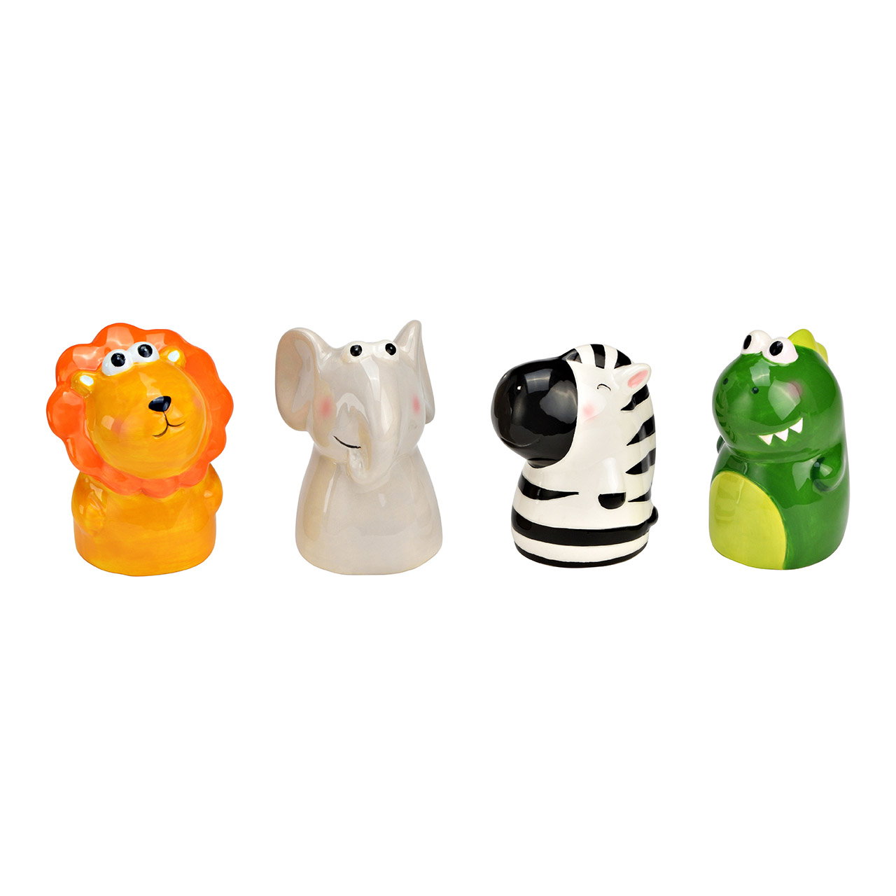 Salvadanaio in ceramica per animali, 4 pieghe, colorato (L/H/D) 7x10x6cm Figur, Spielzeug
