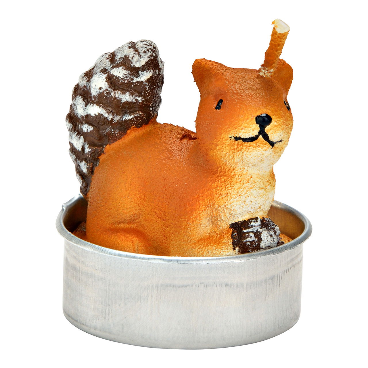 Teelicht-Set Eichhörnchen 4x5x4cm aus Wachs, 6er Set, Braun (B/H/T) 14x6x9cm Teelicht-Set Eichhörnchen 4x5x4cm aus Wachs, 6er Set, Braun (B/H/T) 14x6x9cm