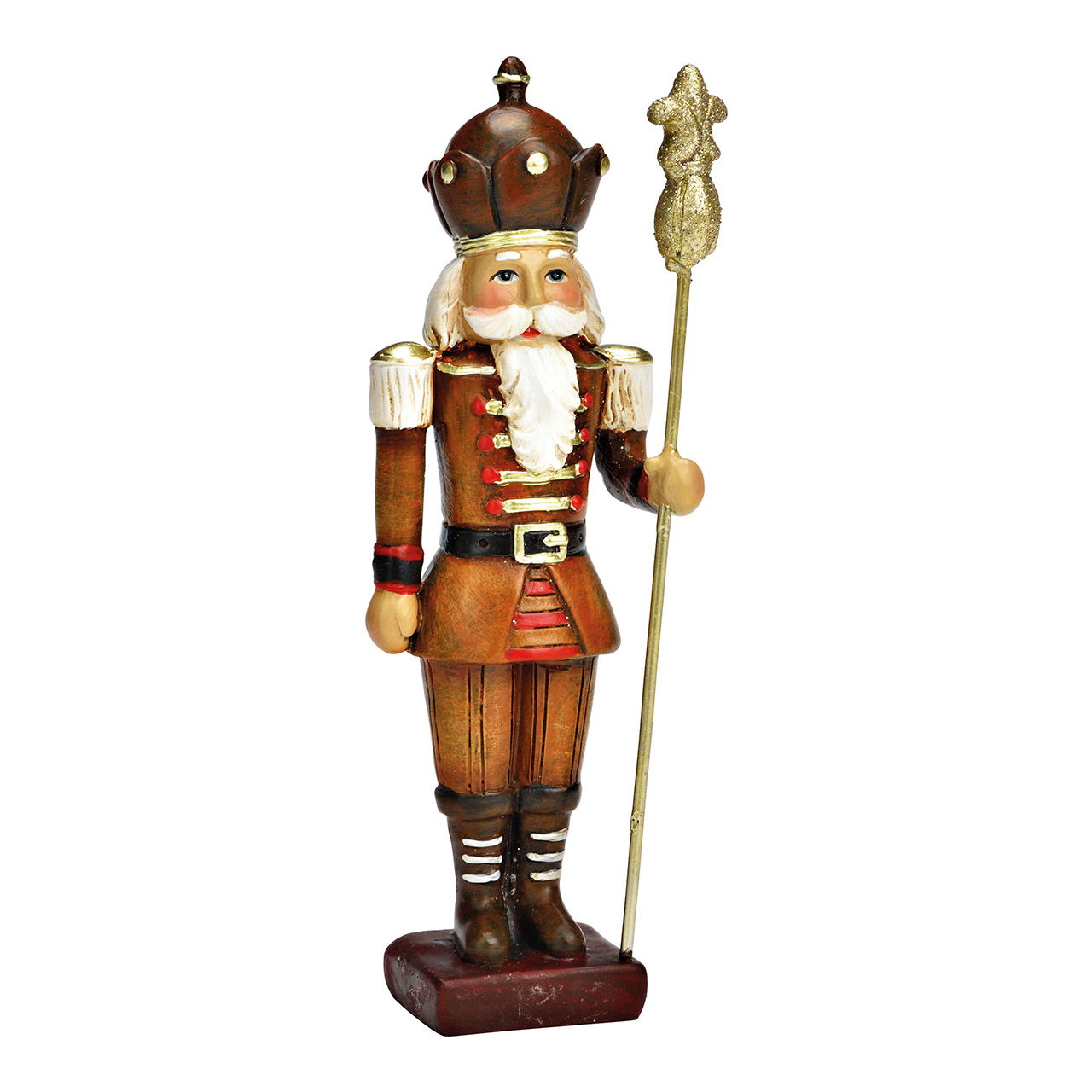 Babbo Natale in polietilene marrone (L/H/D) 5x15x5cm