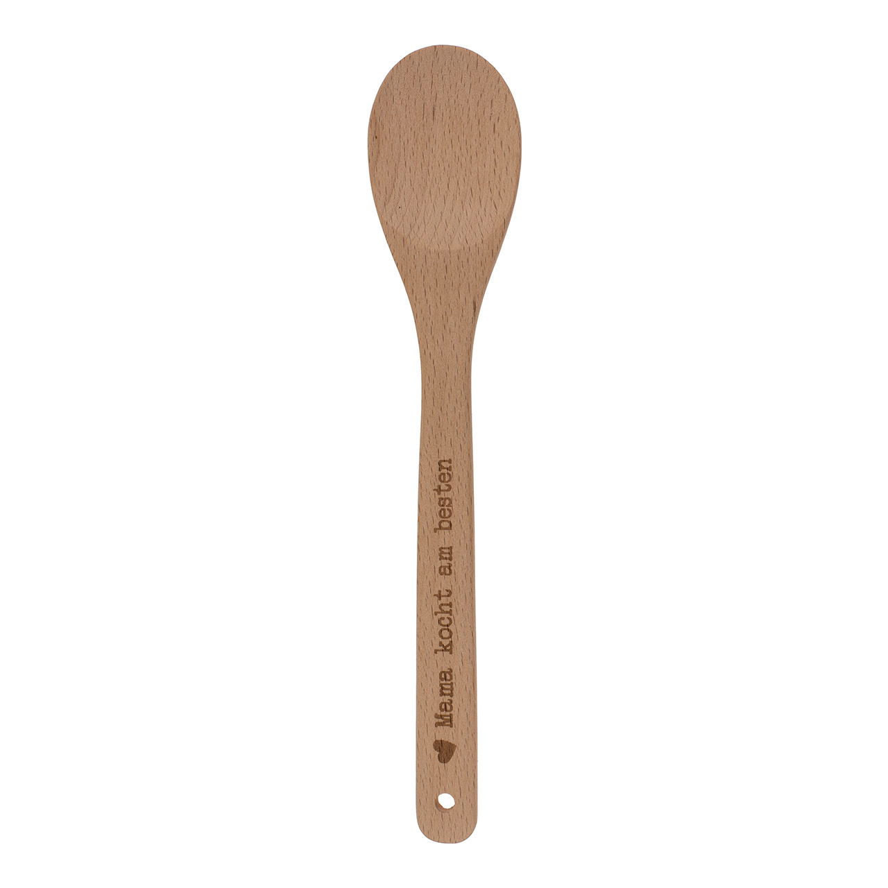 Ustensiles de cuisine Slogans ca 30cm, 3 formes en bois naturel 9 fois