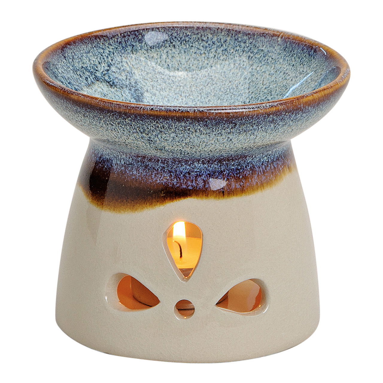 Duftlampe aus Keramik (B/H/T) 12x10x12 cm Töpferei, Kunst, Porzellan, Glas
