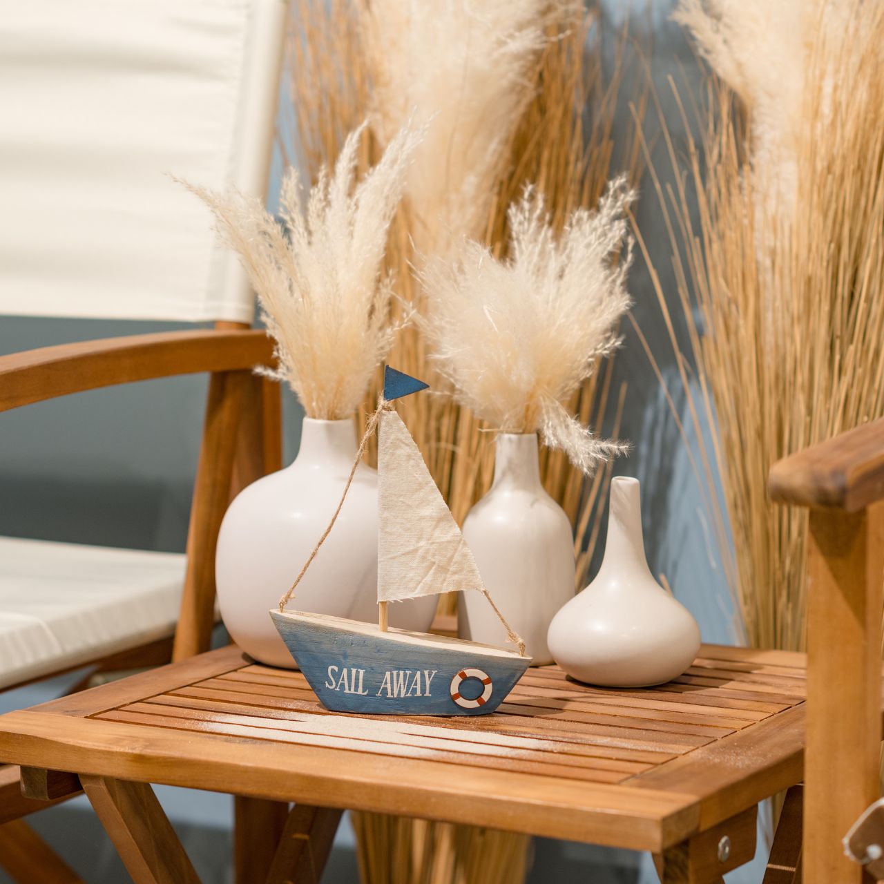 Aufsteller Segelboot, Sail away aus MDF blau (B/H/T) 16x20x4cm Aufsteller Segelboot, Sail away aus MDF blau (B/H/T) 16x20x4cm