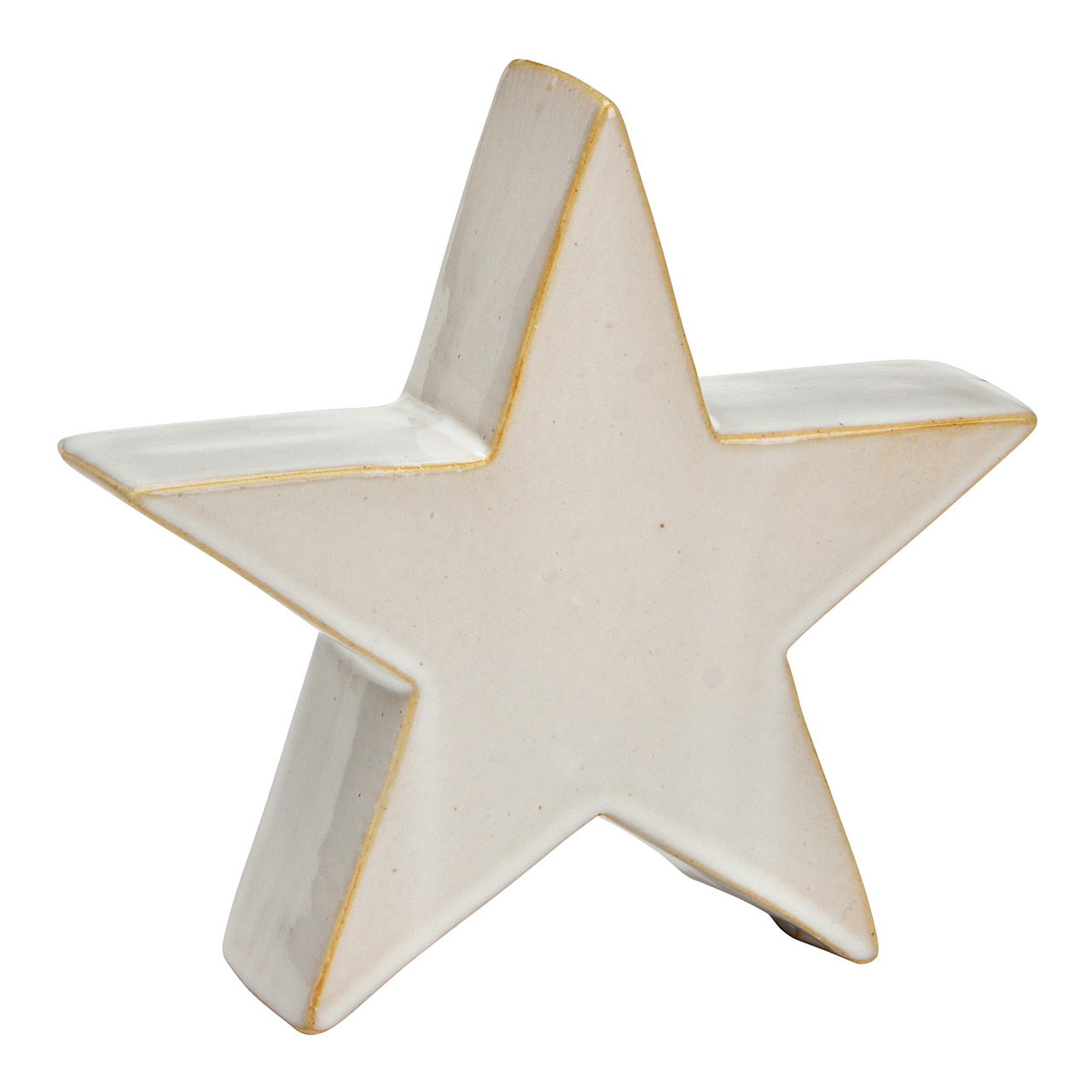 Estrella de cerámica blanca (A/A/P) 17x16x5cm