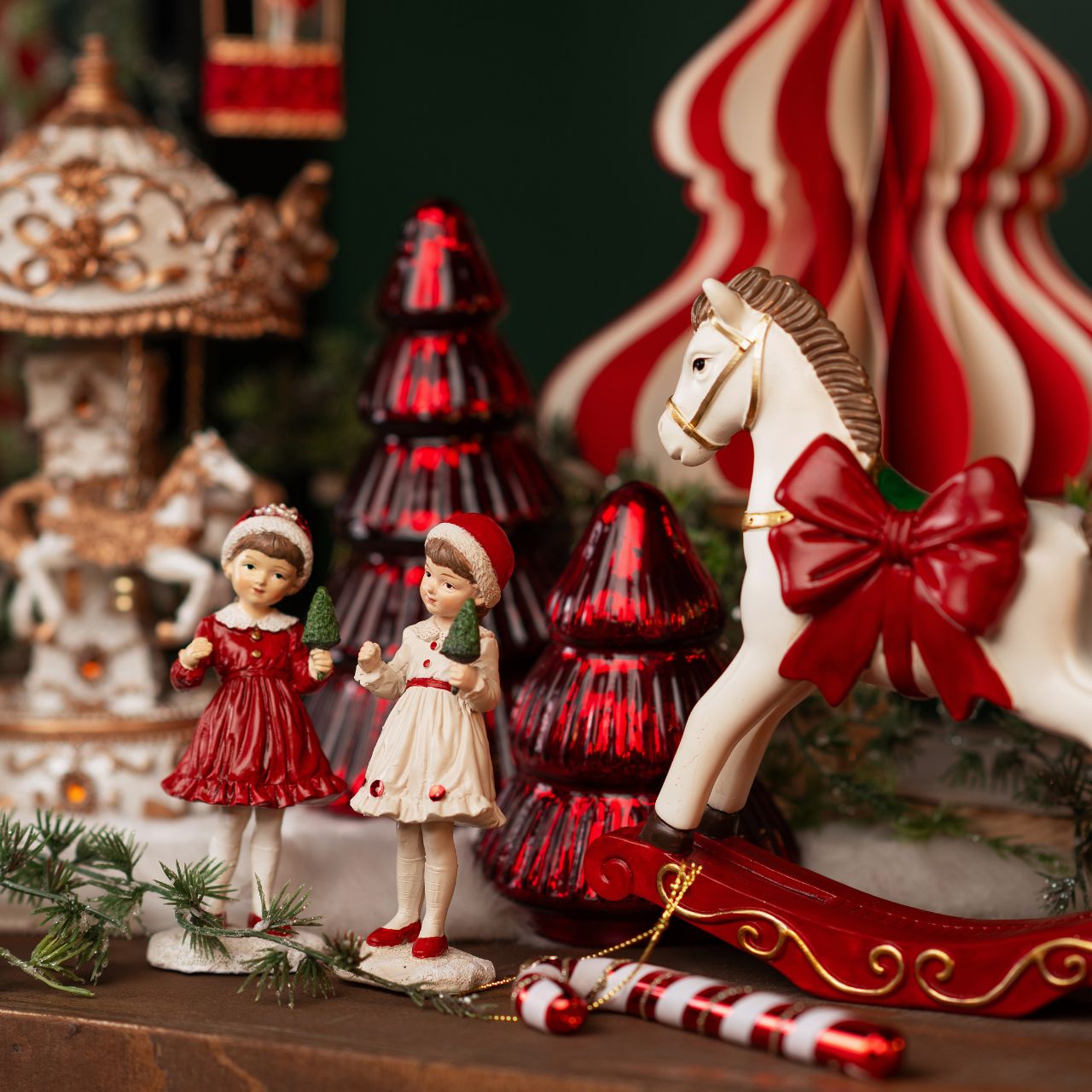 Weihnachten, Weihnachtsdekorationen, Festival, Person