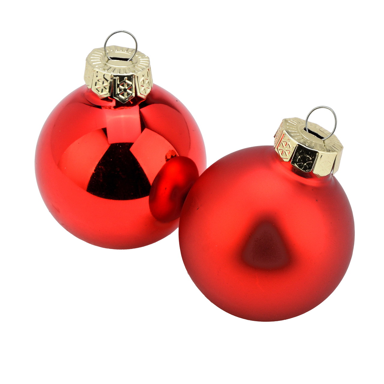 Weihnachtskugeln, Christbaumkugeln, rote Kugeln, Glaskugeln, Verpackungset