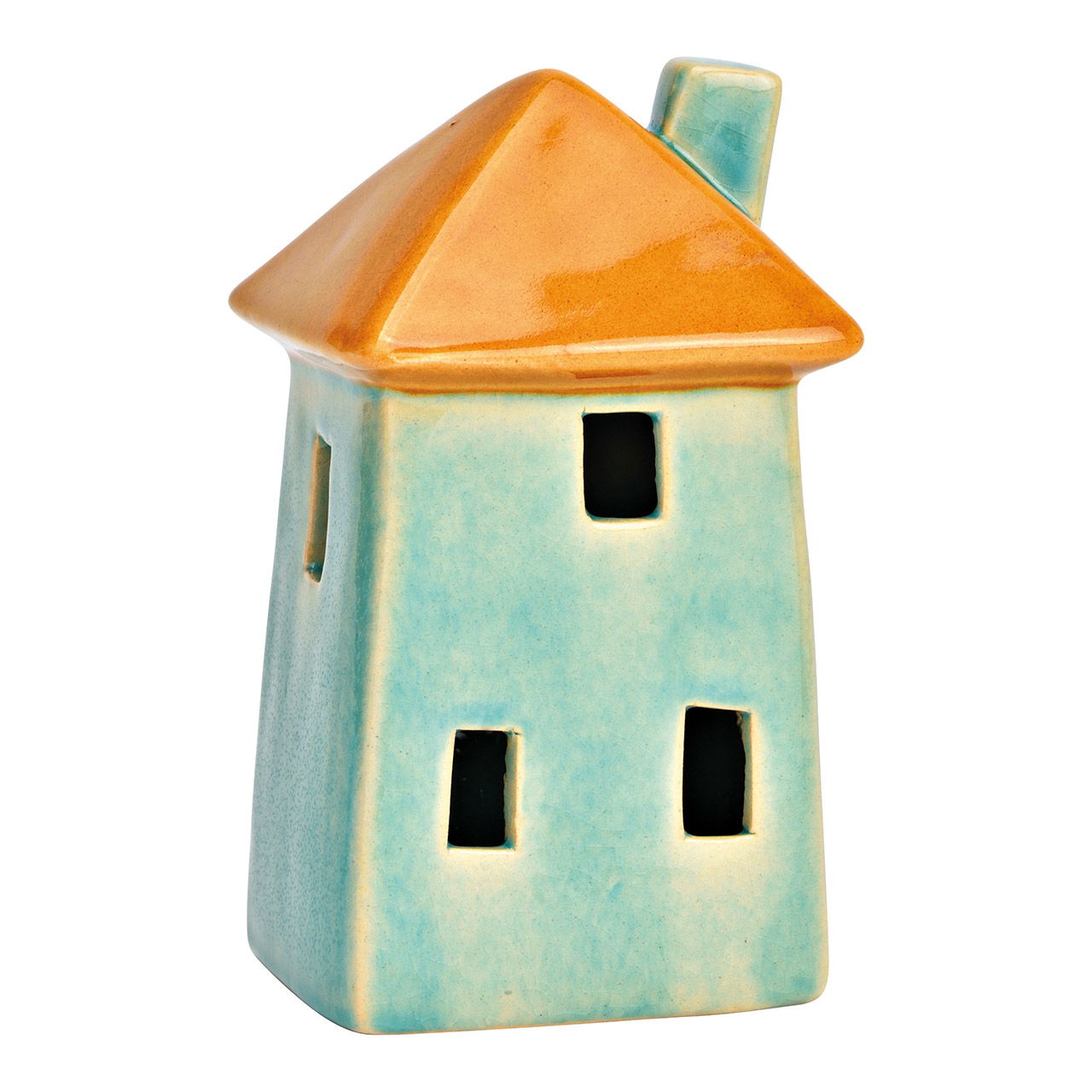 Maison en céramique menthe (L/H/P) 9x18x7cm Maison en céramique menthe (L/H/P) 9x18x7cm