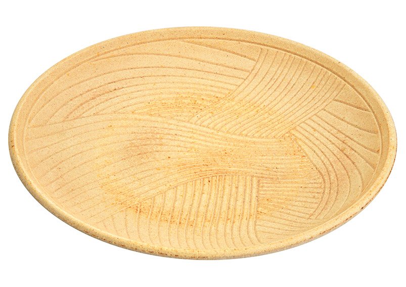 Plate from wood nature (W/H/D) 29x3x29cm