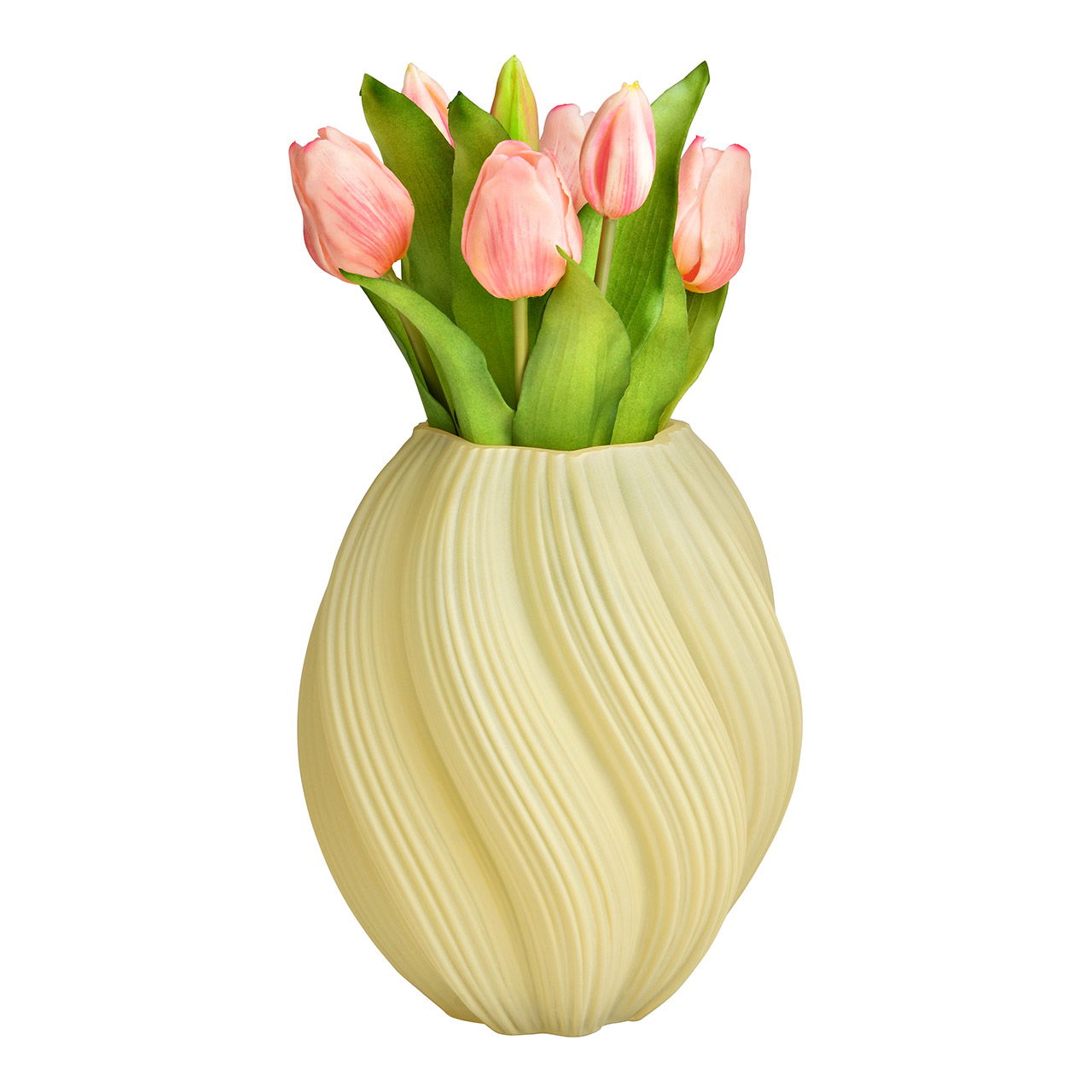 Vase en verre, blanc (L/H/P) 18x21x18cm Krug, Blumen-Arrangement, Töpferei, Vase, Blumenstrauß