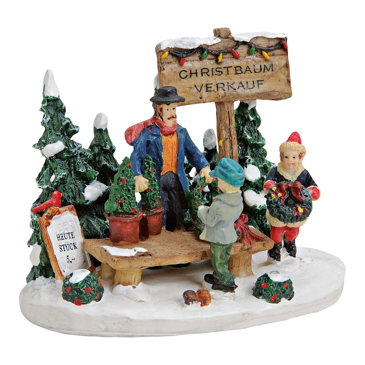 Miniatur xmas-tree sale polyresin 12x8x10