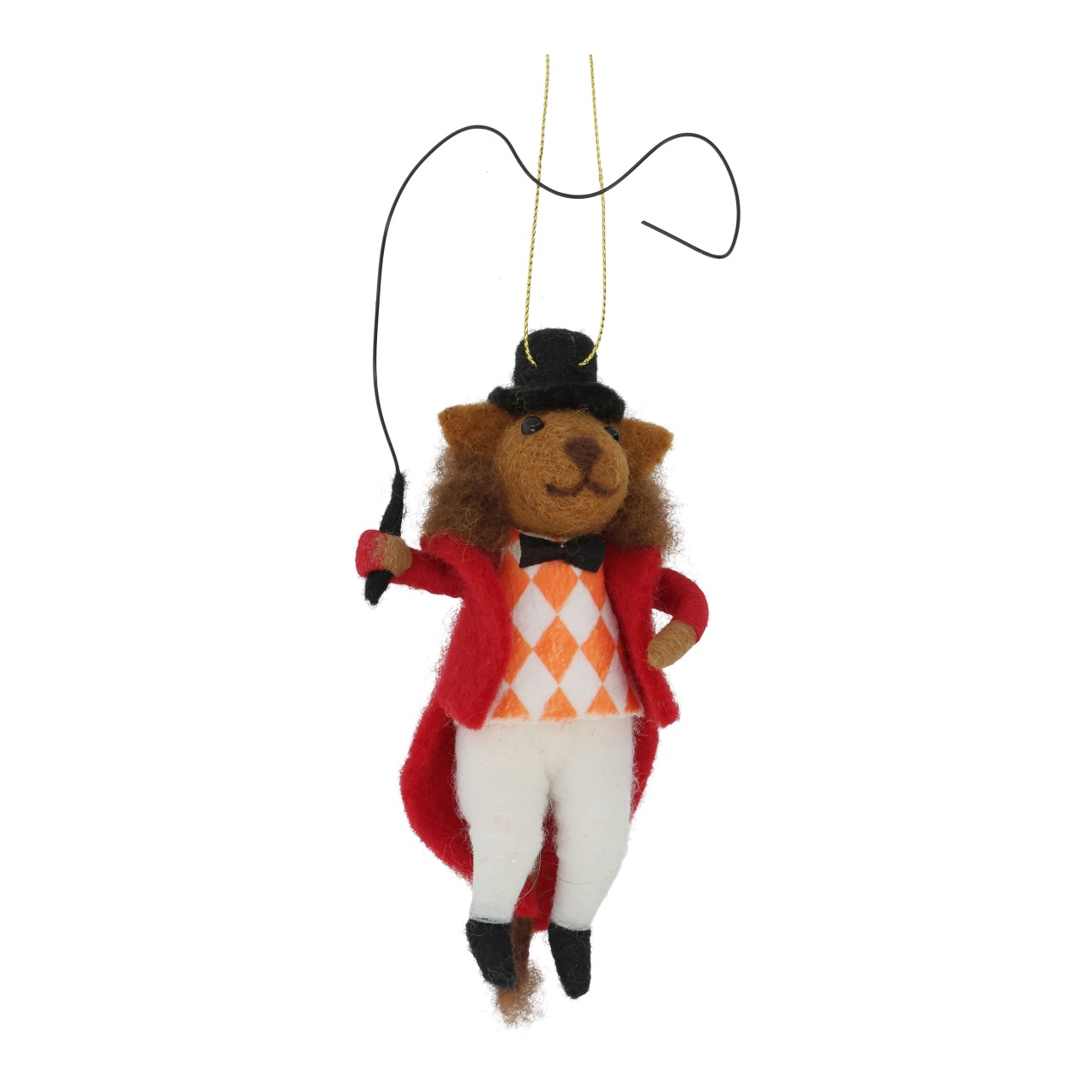 Vilten circus leeuw hanger, kleurrijk (B/H/D) 7x14x5cm Plüsch, Spielzeug