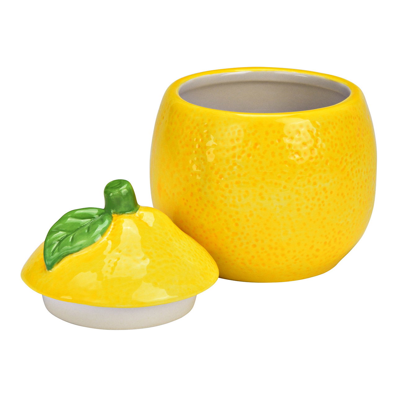 Vaso per limoni in ceramica, giallo (L/H/D) 10x12x10cm