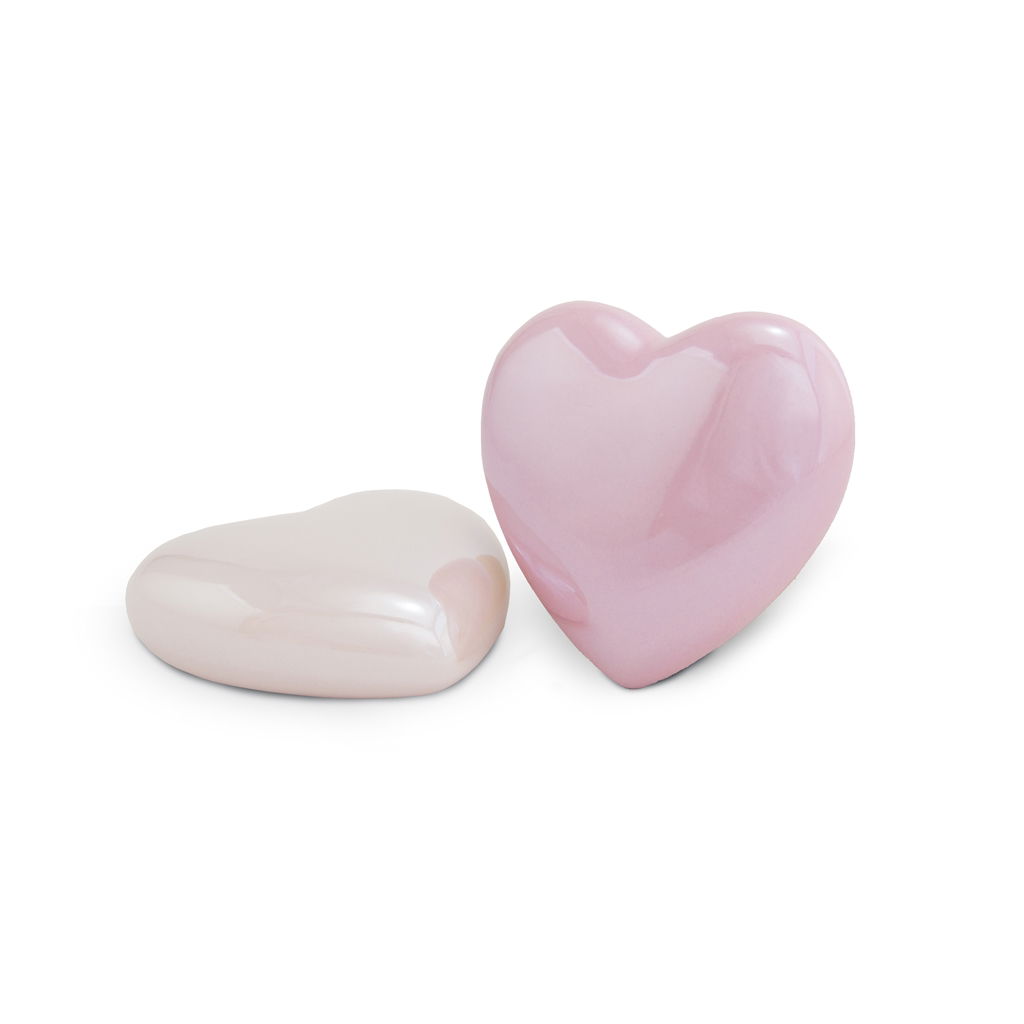 Cuore disteso. Dolomia. 10 cm. 1 pezzo Sentimento romantico