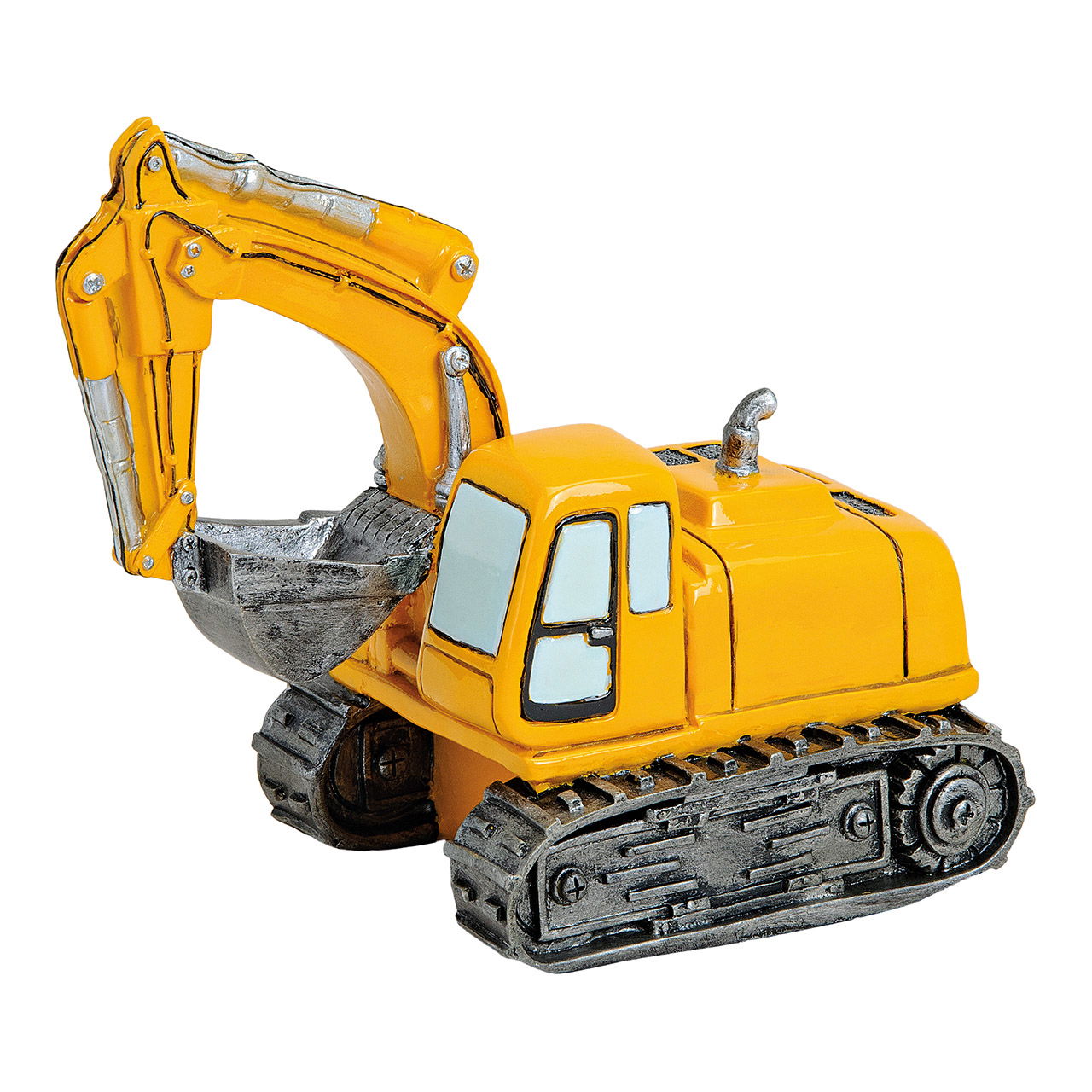 Money box excavator poly 18x11x16 cm