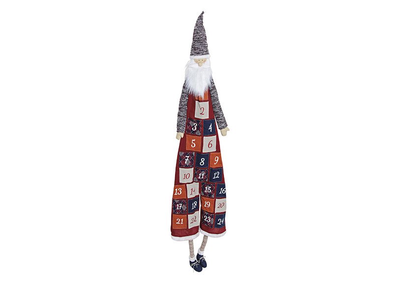 Advent calendar santa textile 180 cm