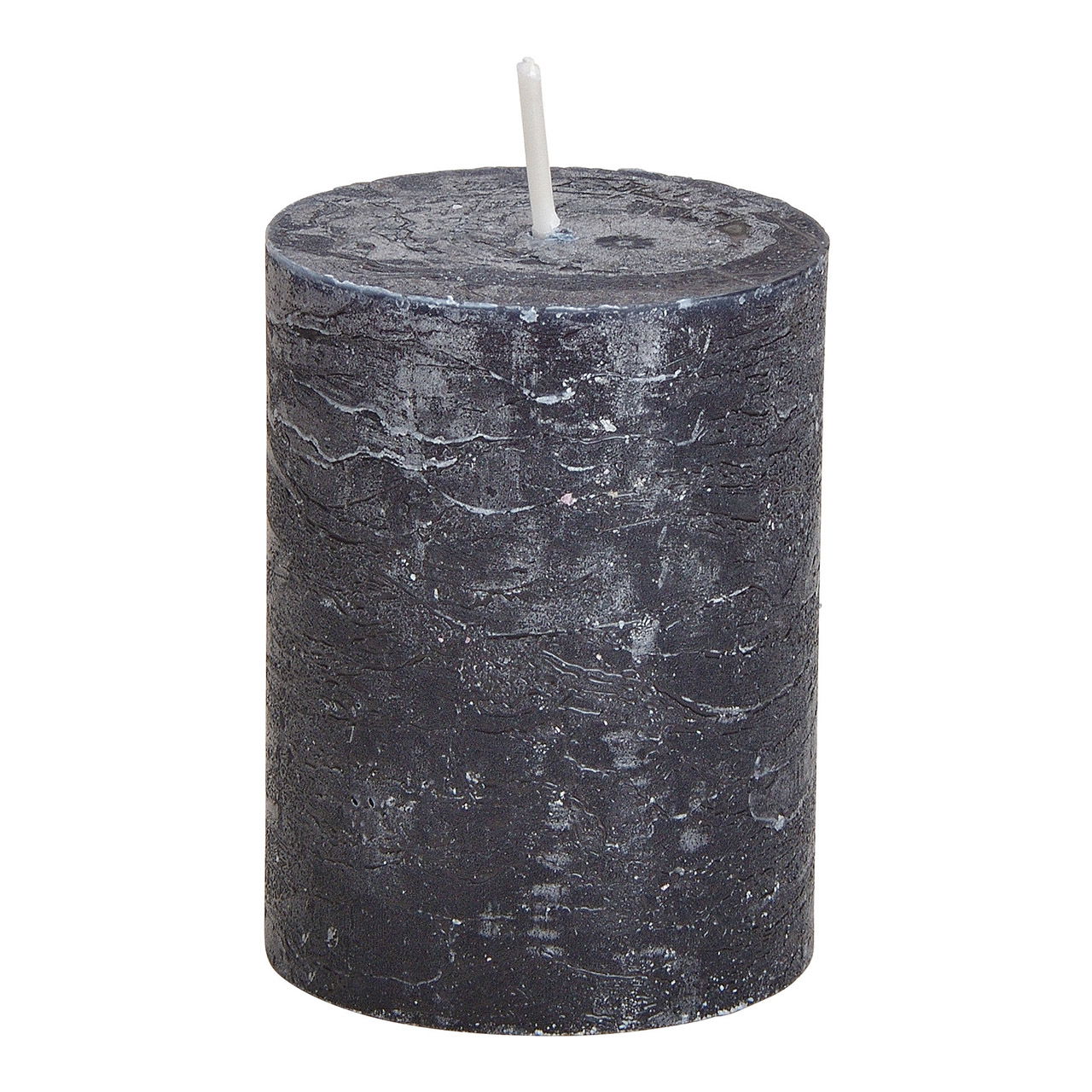 Kerze 6,8x9x6,8cm aus Wachs Schwarz Eishockey-Puck, Eisbahn, Eislaufen, Sport, Kerze