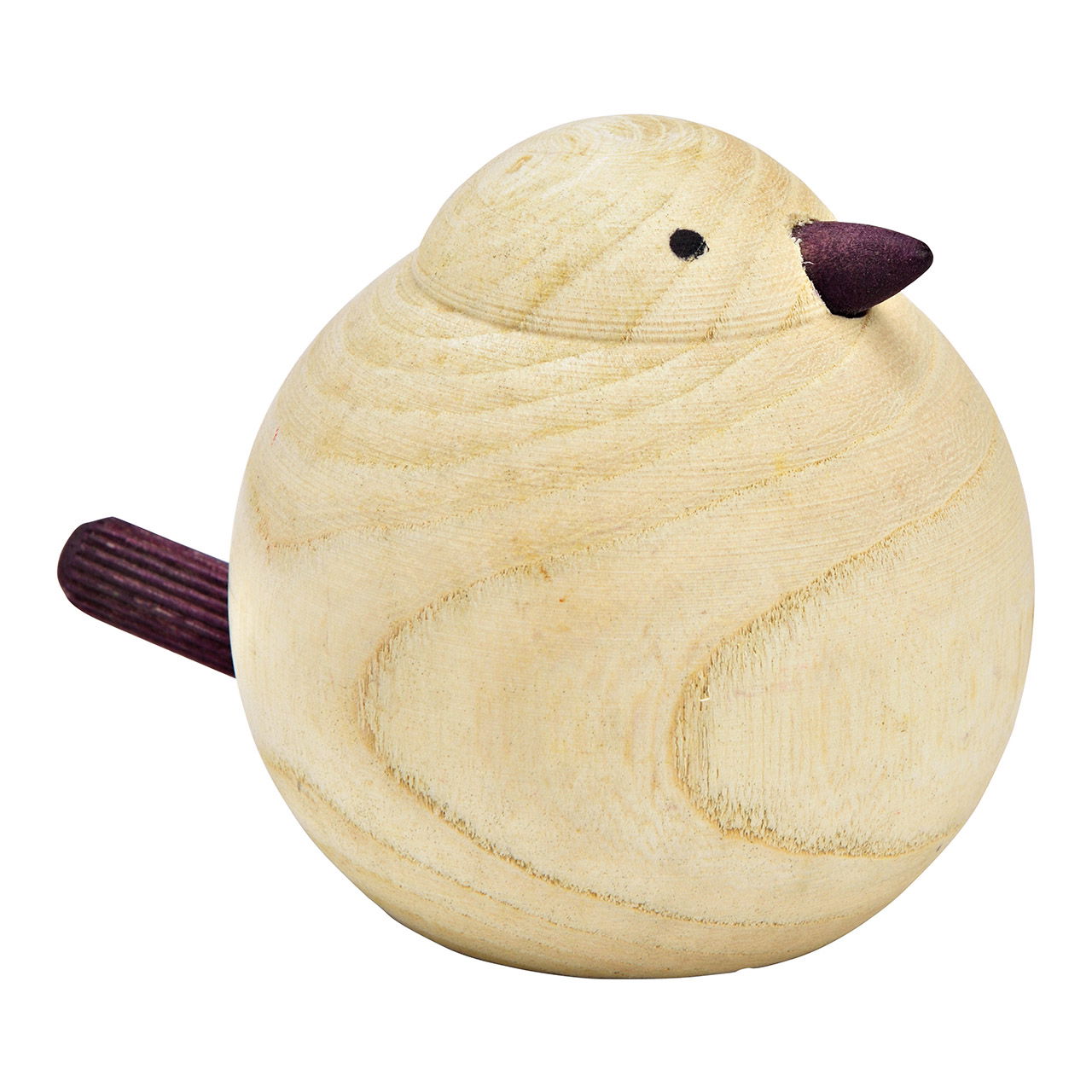 Vogel aus Holz natur (B/H/T) 10x8x8cm Vogel aus Holz natur (B/H/T) 10x8x8cm