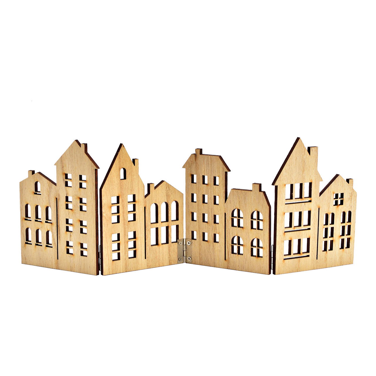 Displaystandaard huisjes van natuurlijk hout (B/H) 38x13cm Displaystandaard huisjes van natuurlijk hout (B/H) 38x13cm