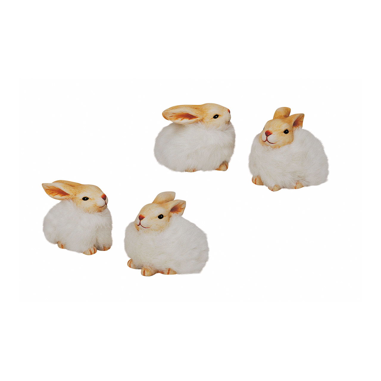 Hase aus Ton/Kunstfaser, sortiert, B9 x T6 x H7 cm Hase aus Ton/Kunstfaser, sortiert, B9 x T6 x H7 cm