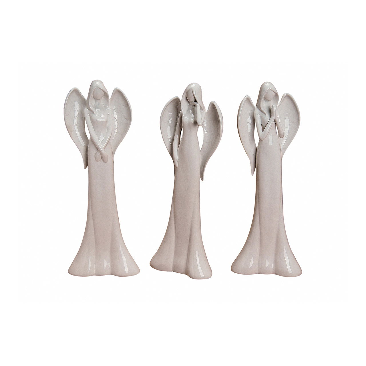 Engel van porselein, wit (B/H/D) 14x37x6 cm Engel van porselein, wit (B/H/D) 14x37x6 cm