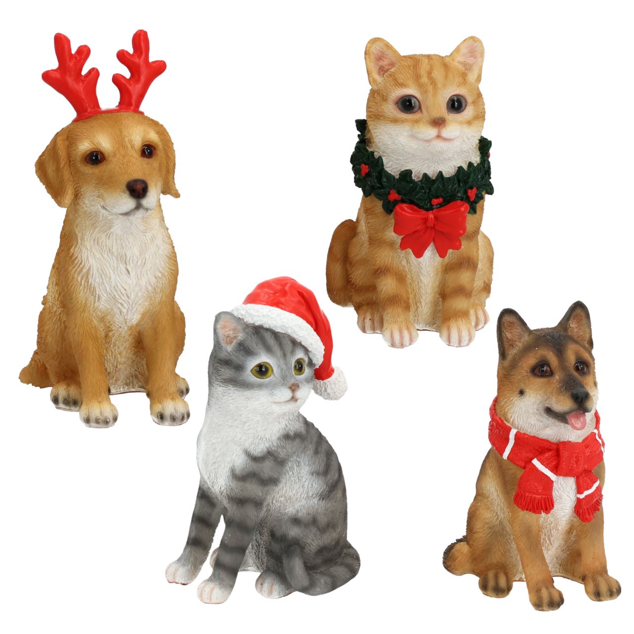 Hund, Kuscheltier, Weihnachtsdekoration, Hundefigur, Katze