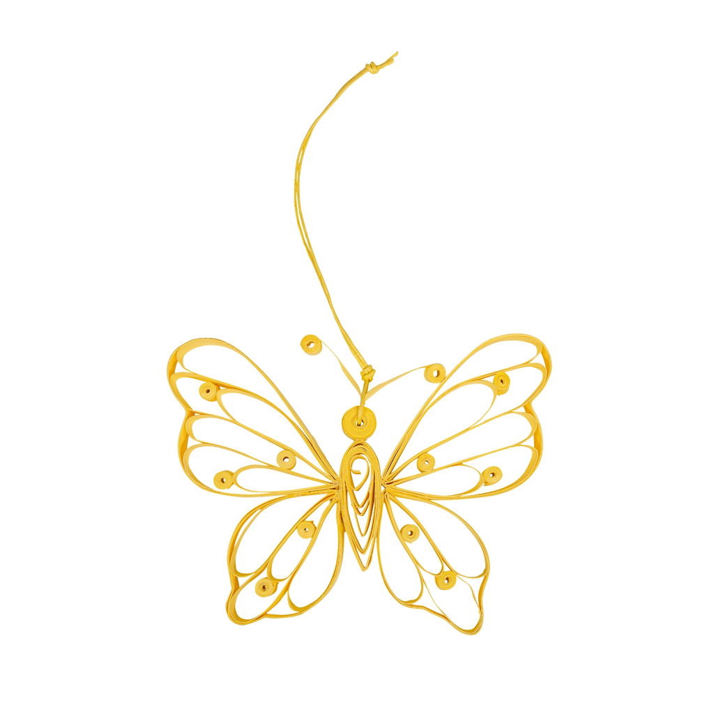 Vlinderhanger, papier, 9 x 12 cm, 1 stuk, Kunst, Florales Design, Grafiken, Muster, Zubehör