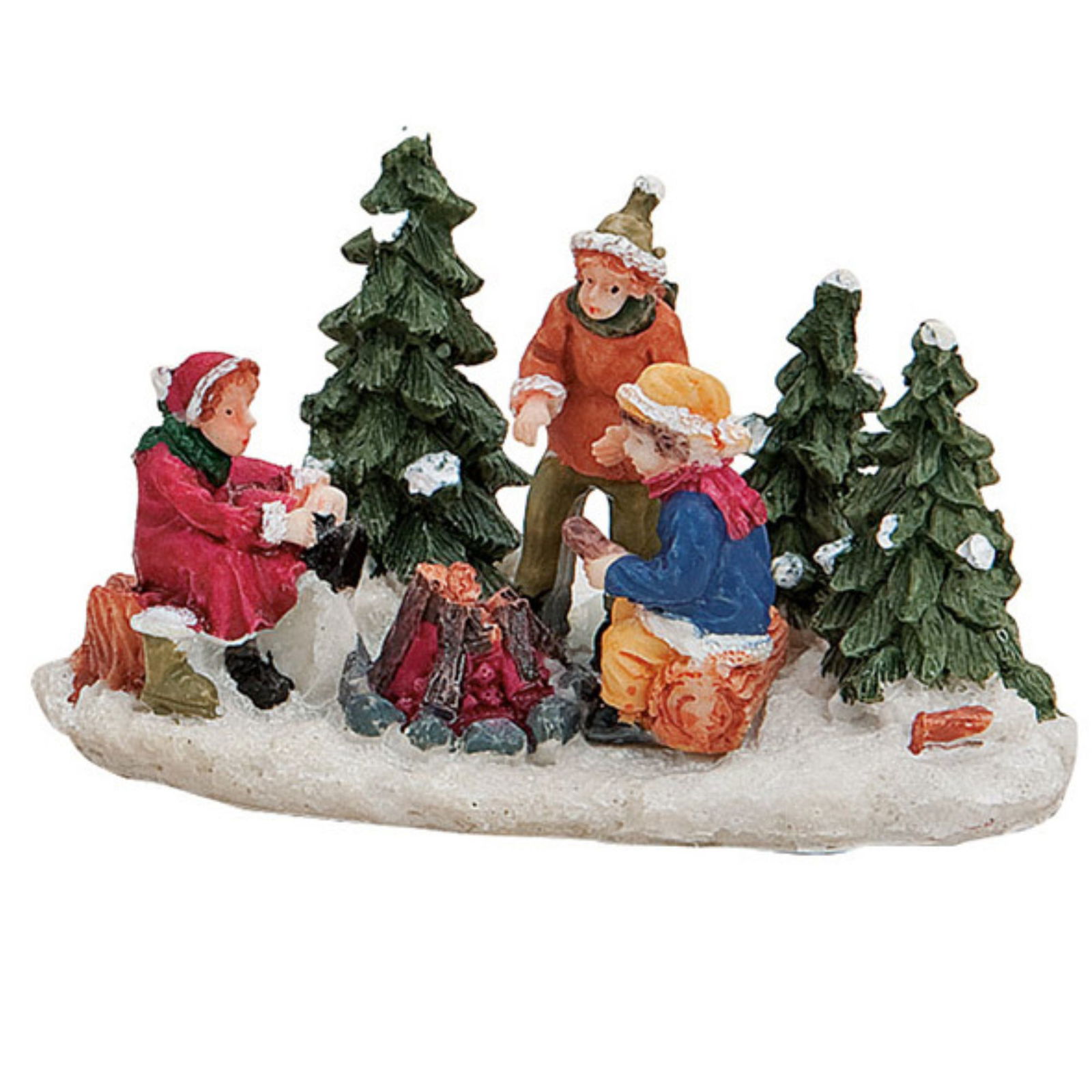 Weihnachts-Figuren-Gruppe aus Poly, B10 x T6 cm 2-fach sortiert. Figur, Person, Weihnachten, Weihnachtsdekorationen, Festival