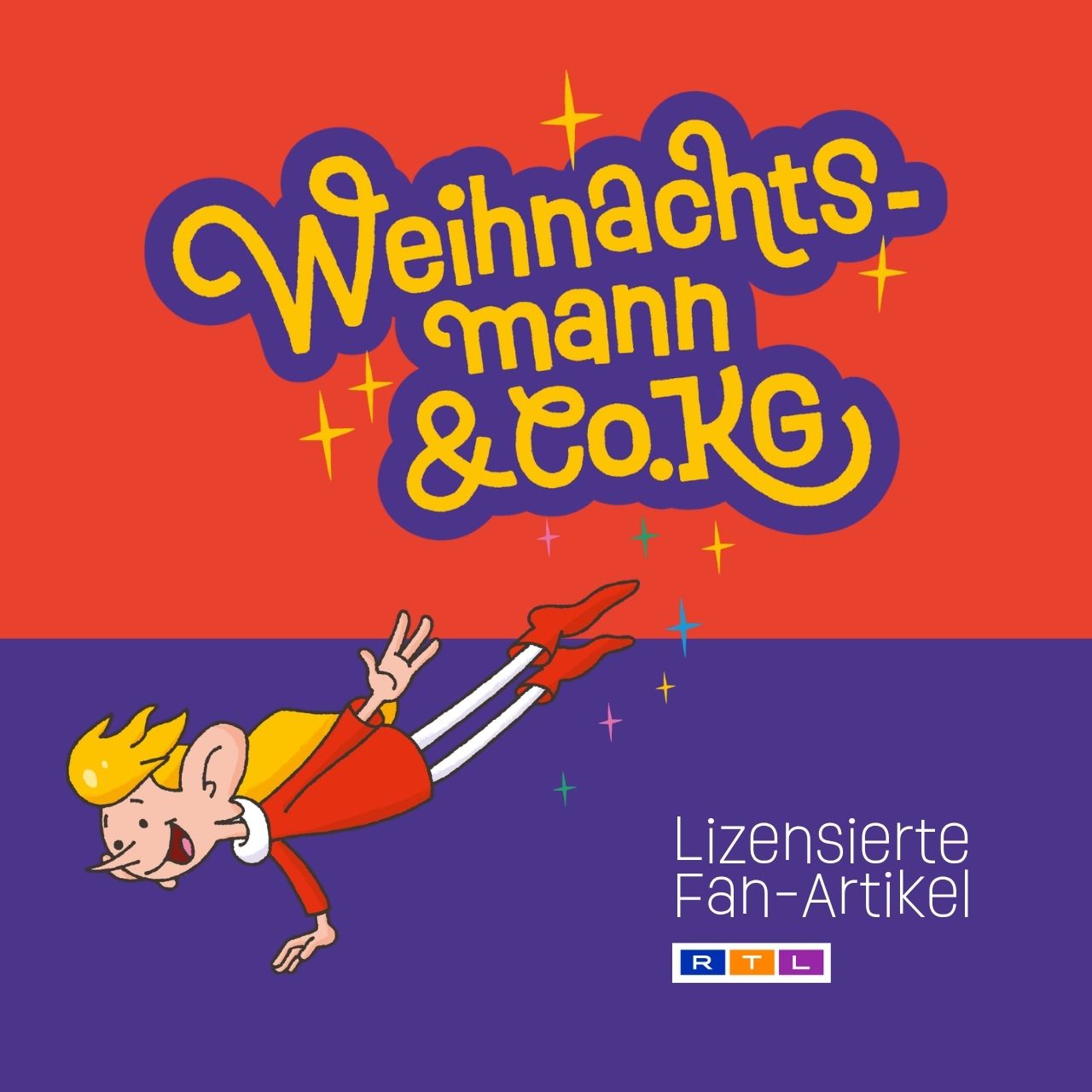 Weihnachtsmann, Limitierte Ausgabe, Fan-Artikel, RTL, Comic-Stil