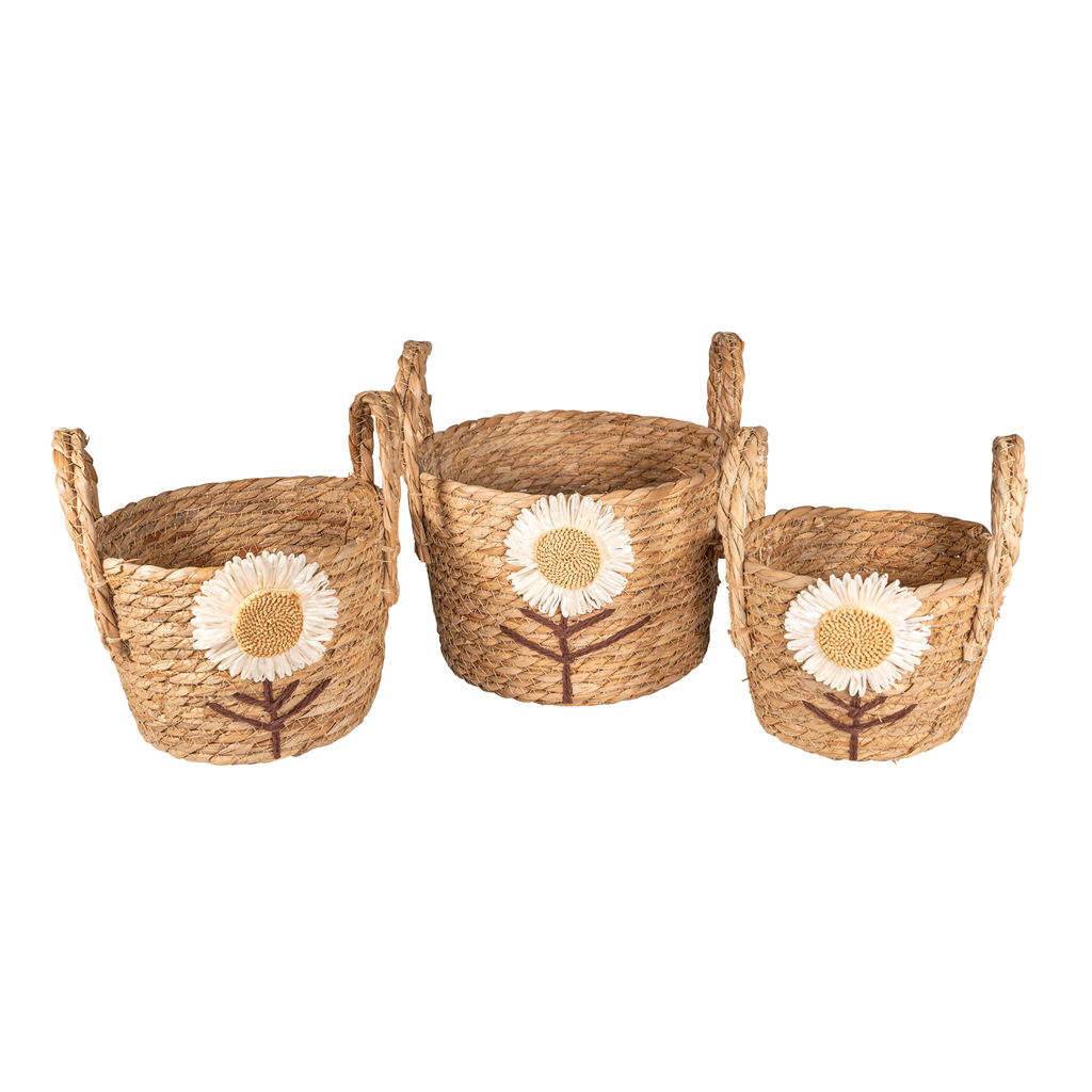 Set de paniers, herbe, 23x16cm/20x16cm/18x12cm, 3 pcs/set, naturel, EAN-S : 4065557008516, EAN-M : 4065557008523, EAN-L : 4065557008530 Korb, Kunst, Kunsthandwerk, Tasche, Handtasche