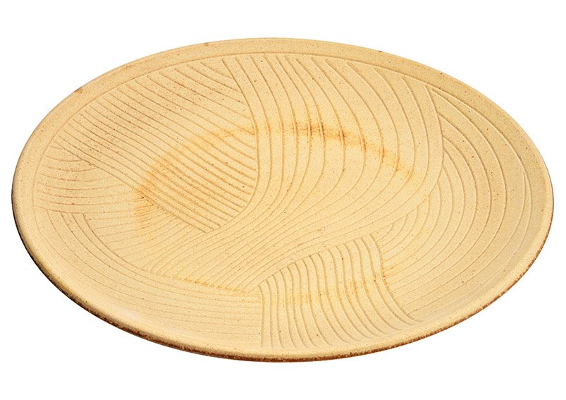 Plate from wood nature (W/H/D) 39x3x39cm