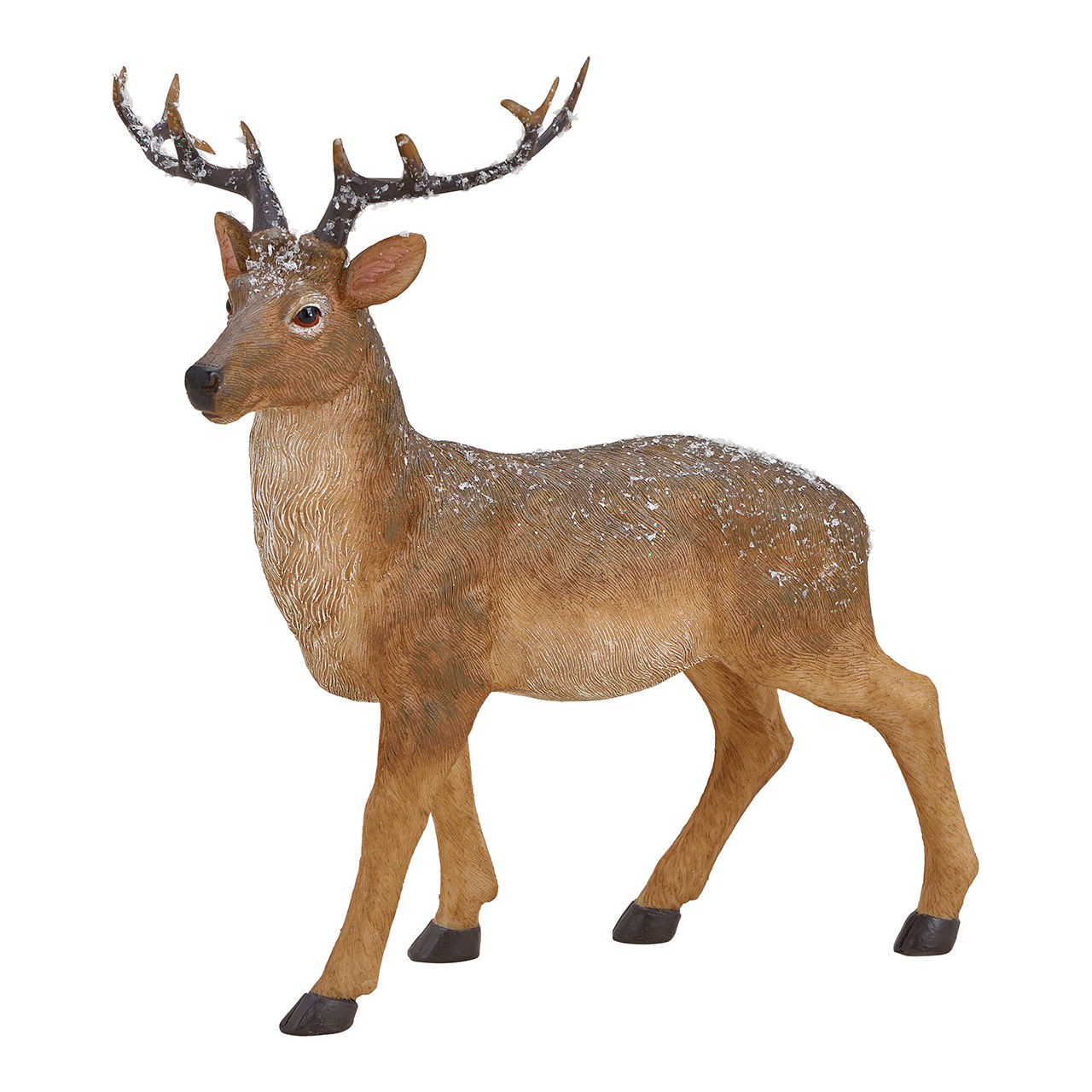Ciervo de polietileno marrón (A/A/P) 21x23x13cm Ciervo de polietileno marrón (A/A/P) 21x23x13cm