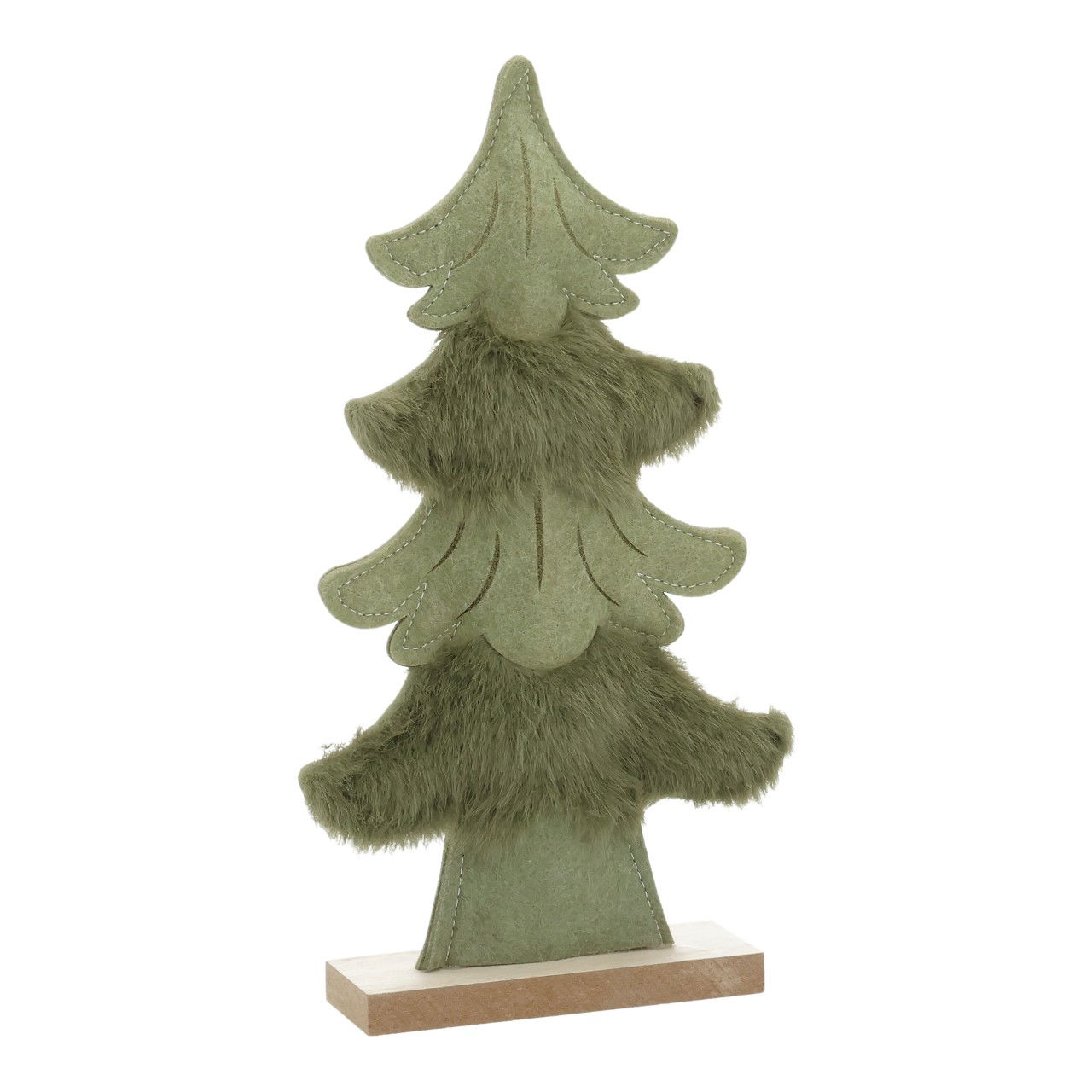 Présentoir à sapin en feutre vert (L/H/P) 14x27x4cm Pflanze, Baum, Weihnachten, Weihnachtsdekorationen, Festival