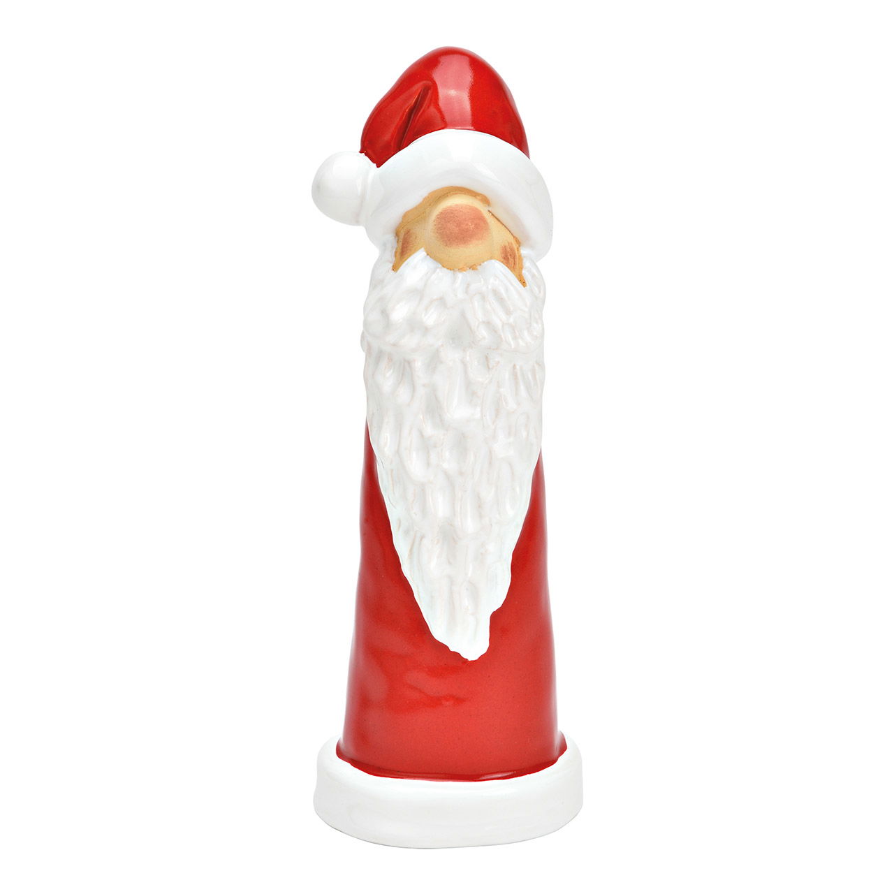 Papá Noel de cerámica roja, blanca (A/A/P) 7x21x7cm Papá Noel de cerámica roja, blanca (A/A/P) 7x21x7cm