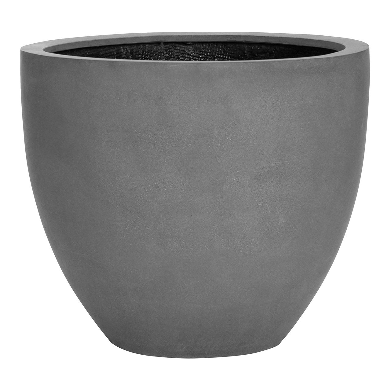 Fiberstone flower pot gray (W/H/D) 60x52x60cm