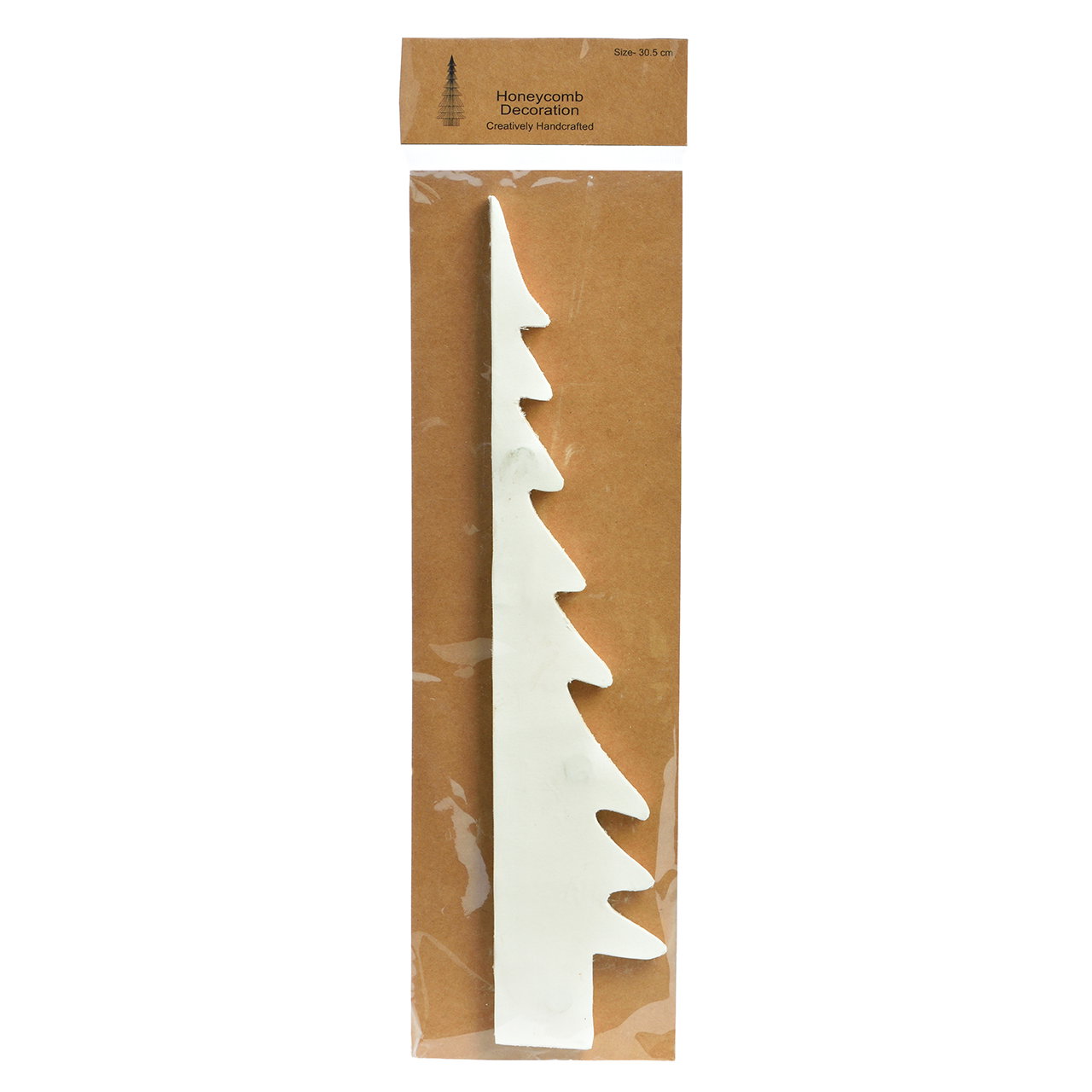 Honeycomb Tannenbaum aus Papier/Pappe Weiß (B/H/T) 13x30x13cm