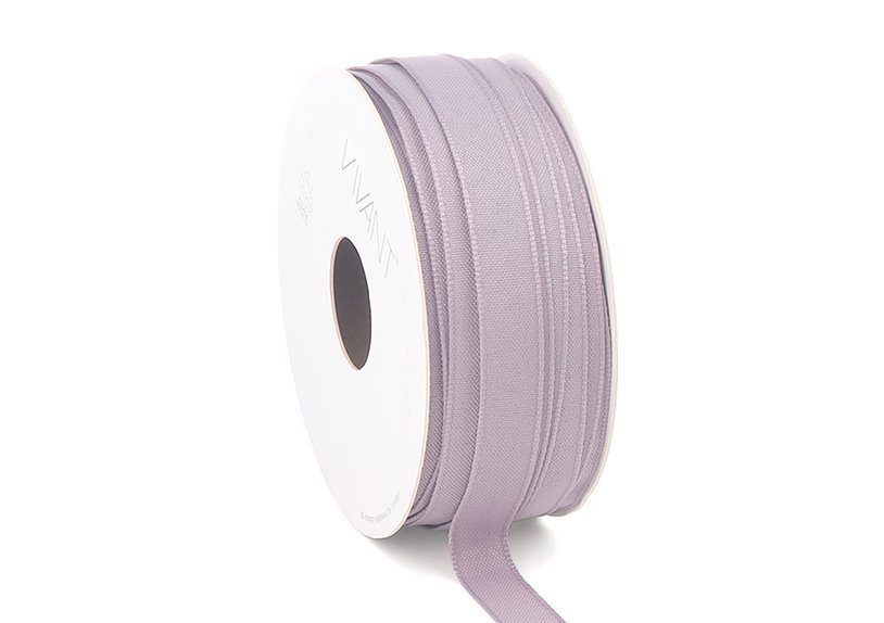 Ruban cadeau TEXTURE 20m x 12mm, Old purple, 100% polyester, 2015.2012.32