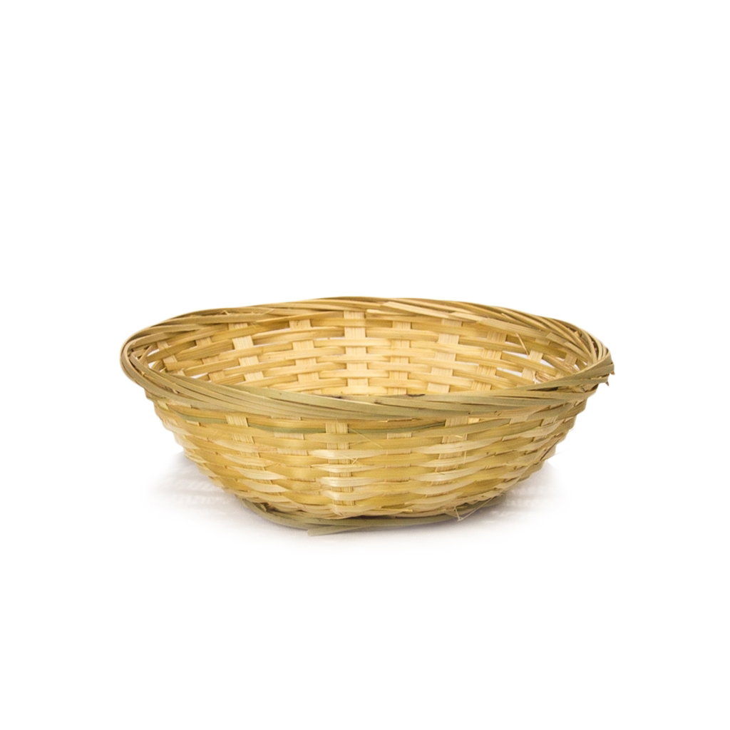 Cestino di Pasqua, bambù, 17x5 cm, 1 pezzo, naturale korb, aus naturnahm material, geflochten, rattan, korbform