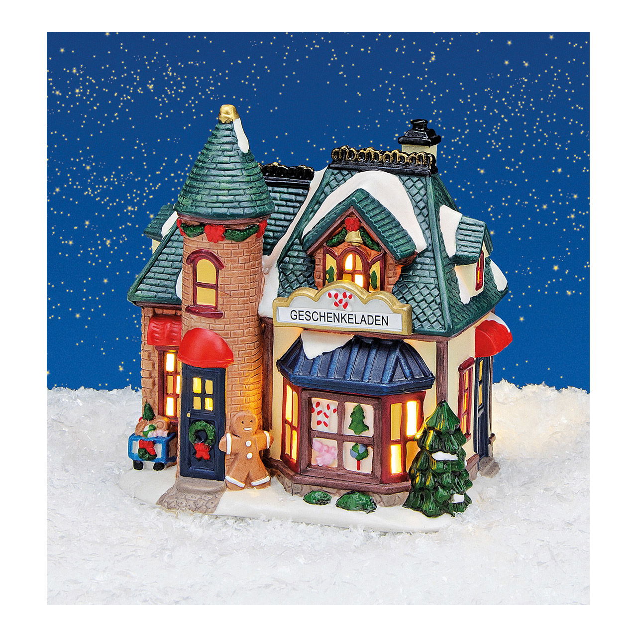 Luce casa GIFT SHOP di porcellana colorata (W/H/D) 14x15x10cm