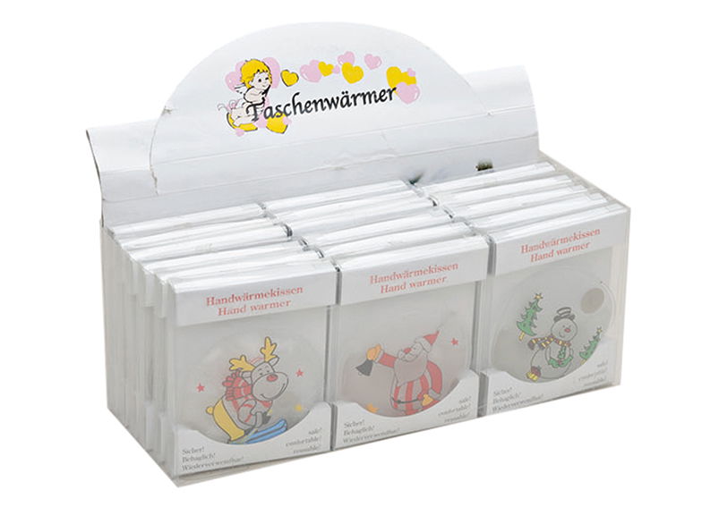 Taschenwärmer Nikolaus/Elch/Schneemann, 9 cm Taschenwärmer Nikolaus/Elch/Schneemann, 9 cm