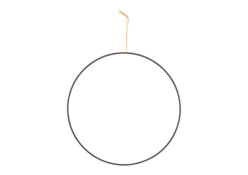 Hanger ring of metal black Ø20cm
