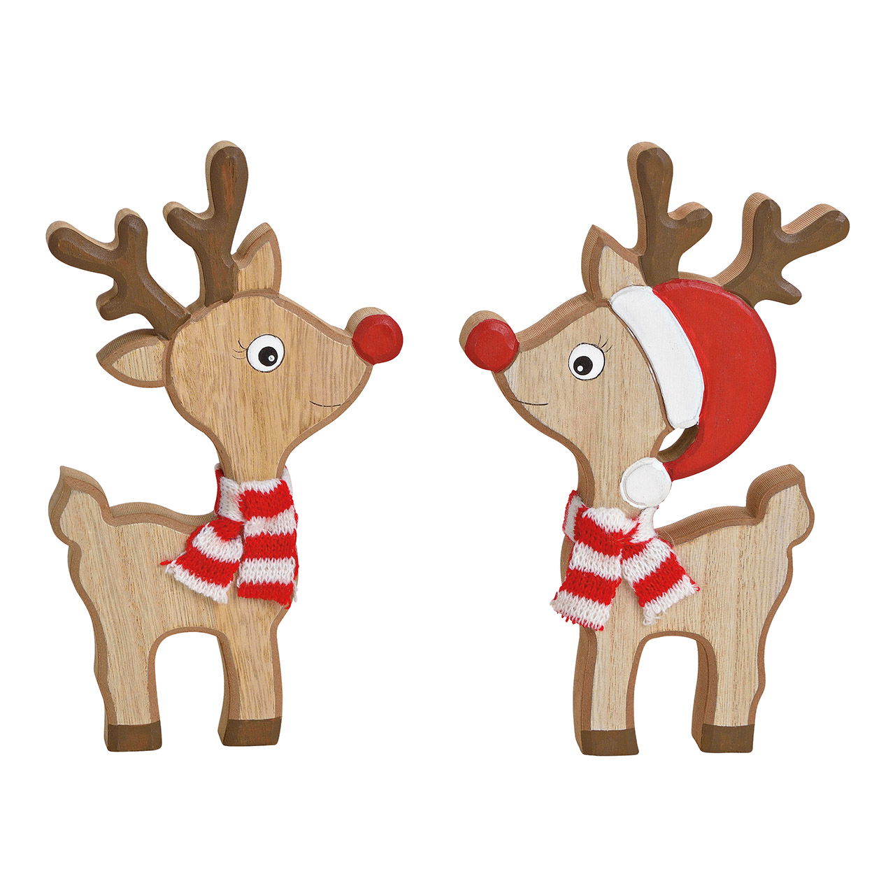 Houten hertenstandaard Bruin 2-voudig, (B/H/D) 12x20x2cm Houten hertenstandaard Bruin 2-voudig, (B/H/D) 12x20x2cm