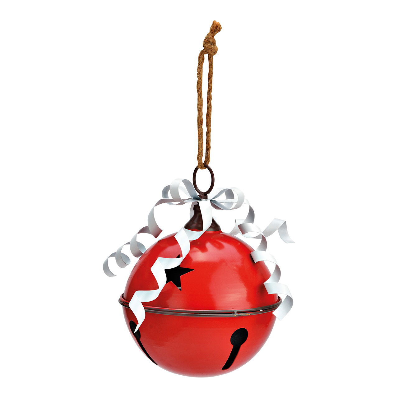 Weihnachtshänger Glöckchen aus Metall, Rot (B/H/T) 16x22x16cm Zubehör