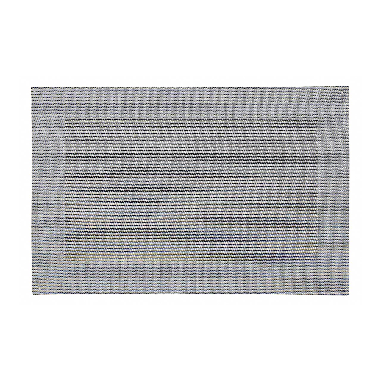 Tischset in silber/schwarz aus Kunststoff, B45 x H30 cm Tischset in silber/schwarz aus Kunststoff, B45 x H30 cm