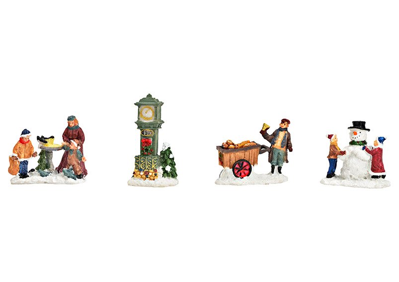 Figurines de Noël miniatures, assorties, 5-8 cm