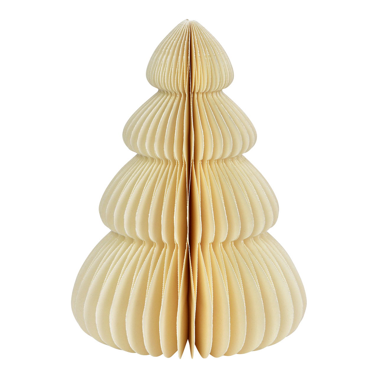 Tannenbaum Honeycomb aus Papier/Pappe, Weiß (B/H/T) 14x20x14cm Muschel, Wirbellose, Leben im Meer, Meeresfrüchte