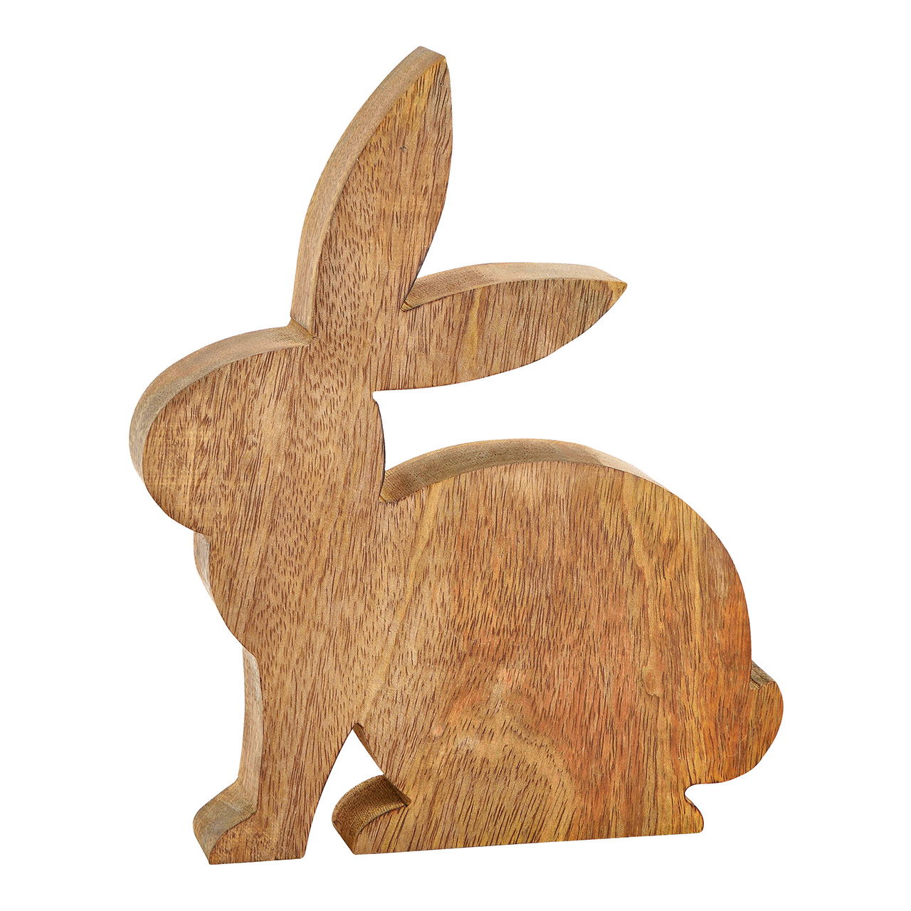 Rabbit mangowood, brown, (w/h/d) 19x25x2cm