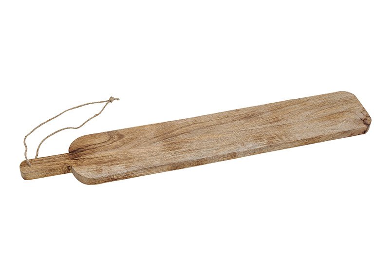Tabla de servir, tabla de cortar, madera de mango Marrón (A/H/D) 76x12x2cm