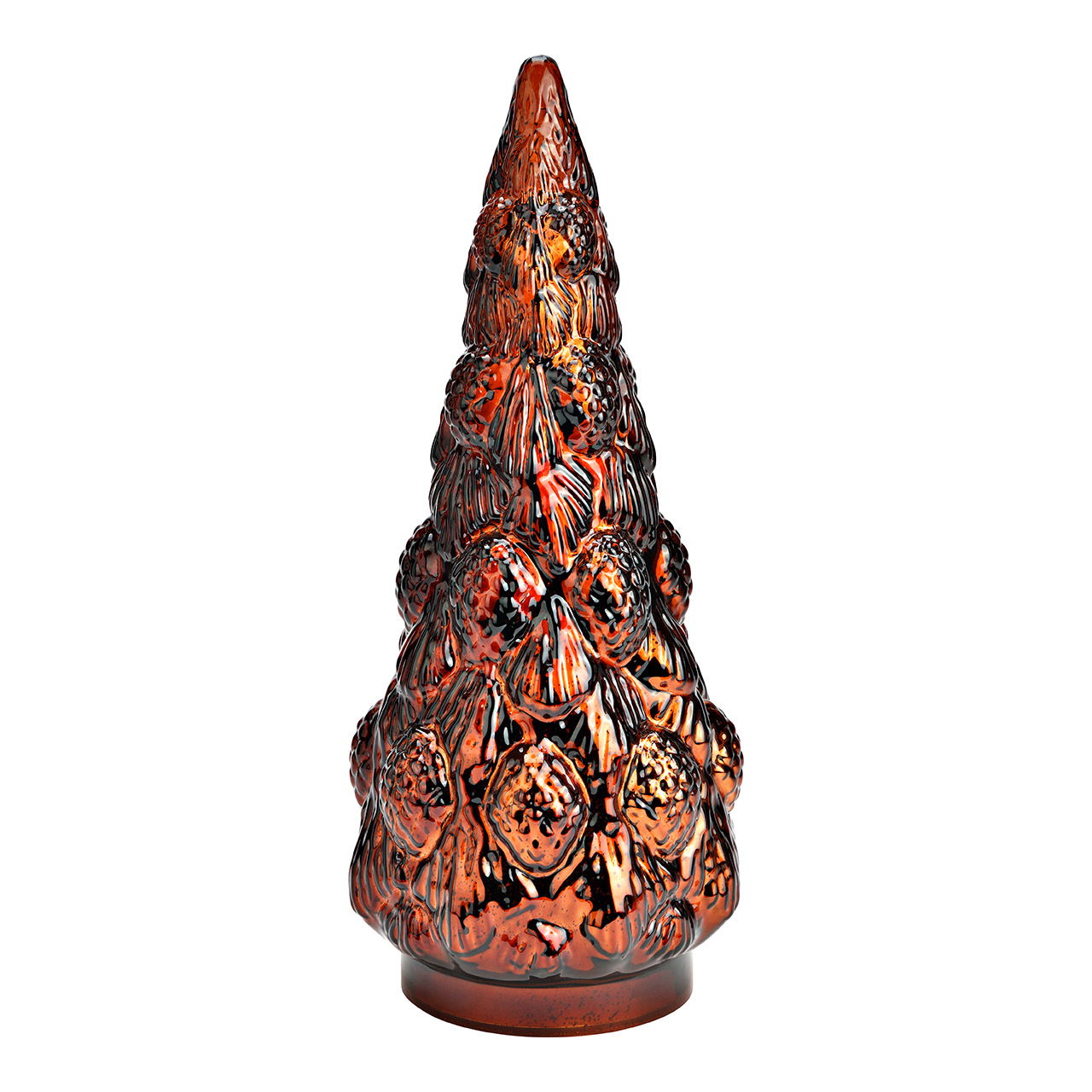 Tannenbaum aus Glas, Dunkelrot (B/H/T) 17x37x17cm Tannenbaum aus Glas, Dunkelrot (B/H/T) 17x37x17cm