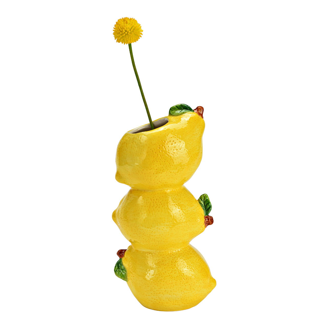 Vase Zitrone aus Keramik Gelb (B/H/T) 11x24x9cm Vase Zitrone aus Keramik Gelb (B/H/T) 11x24x9cm