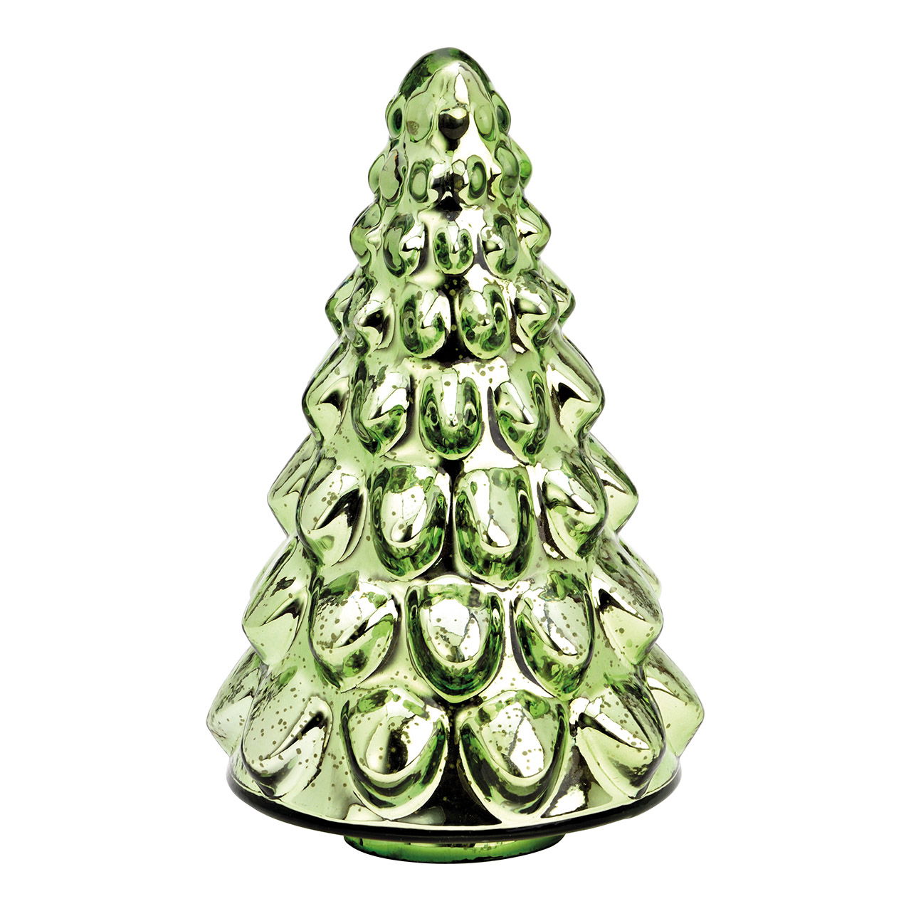 Tannenbaum aus Glas grün (B/H/T) 14x23x14cm