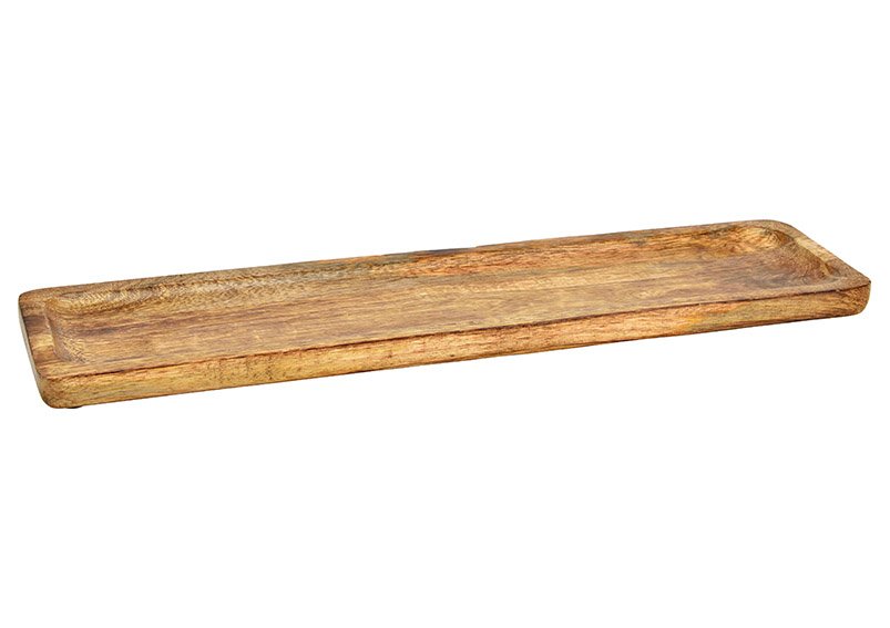 Mango wood tray natural (W/H/D) 55x2x15cm